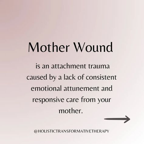 Have you heard about the Mother Wound? 💔 Read my article to learn about the symptoms of and ways to heal the Mother Wound so it doesn't affect your work, relationships, health and happiness any more! https://www.holistictransformativetherapy.com/post/healing-the-mother-wound-by-re-mothering-yourself You can take concrete steps today to move on instead of being stuck in old patterns of feeling and thinking caused by this attachment trauma. If you need additional support to achieve that, ju... Mother Wound In Men, Mother Wound Healing, Journal Healing, Mother Wound, Ways To Heal, Protect Your Energy, Work Relationships, Old Patterns, Healing Spirituality