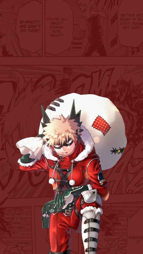 Anime Thanksgiving Wallpaper, Bakugou Christmas Wallpaper, Mha Christmas Wallpaper, Anime Events, Christmas Lockscreen, Thanksgiving Wallpaper, Xmas Wallpaper, Anime Christmas, Katsuki Bakugou