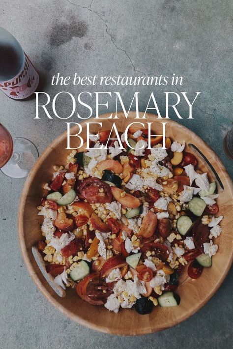 the best restaurants in Rosemary Beach 30a Restaurant Family Meal Ideas, Rosemary Beach Restaurants, 30a Restaurants, Nice Restaurant, Big Family Meals, Rosemary Beach Florida, Quick Drinks, Vacation Meals, Family Friendly Dinners