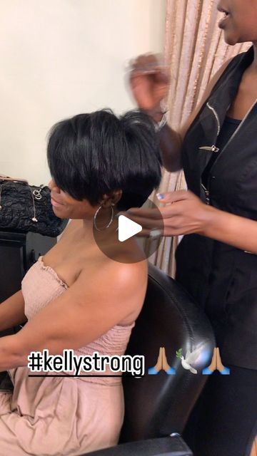 Najah Aziz on Instagram: "There is healing ❤️‍🩹 in these videos. Thank you🙏🏽🕊️🙏🏽 #kellystrong  #thekellycut™️ #liketheriversalon" Older Black Women Hairstyles, Muni Long, Kelly Cut, Long Bangs, Dope Hairstyles, Hairstyles Over 50, March 4, Hair Cut, Black Women Hairstyles