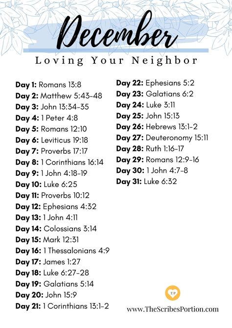 December Daily Bible Verses, December Bible Verses, December Bible Reading Plan, Scripture Plans, Bible Writing, Bible Plans, Loving Others, Scripture Writing Plans, Bible Readings