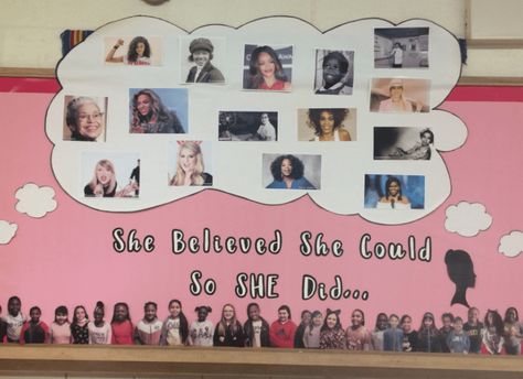 Women’s History Month Bulletin Board, History Bulletin Board Ideas, Bulletin Boards Elementary, Elementary Show, Women History Month Bulletin Board, History Bulletin Boards, Elementary History, Bulletin Ideas, Art With Jenny K