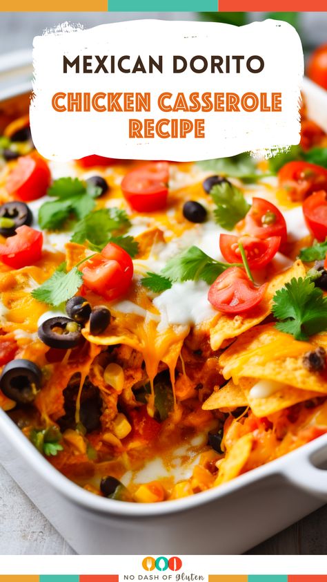 Dorito Chicken And Cheese Casserole, Mexican Dorito Casserole Chicken, Shredded Chicken Rotel Recipes, Mexican Trash Casserole Chicken, Rotel Chicken Casserole Doritos, Chicken Doritos Recipes, Rotisserie Chicken Mexican Casserole, Recipes With Rotel, Mexican Casserole Chicken