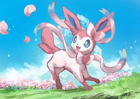 Sylveon Best Pokemon Ever, Pokemon Eevee Evolutions, Mythical Pokemon, Pokemon Tattoo, Pokemon Eeveelutions, Eevee Evolutions, Pokemon Eevee, Cute Pokemon Wallpaper, Pokemon Drawings