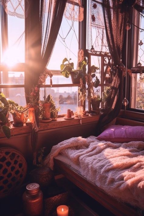 Dark Purple Room, Witchy Bedroom Ideas, Witch Bedrooms, Moody Coastal, Astrology Decor, Witchy Bedroom, Magical Bedroom, Goth Bedroom, Dark Bedroom