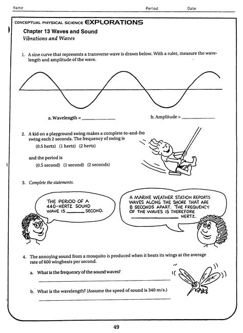 Conceptual Physics, Parts Of A Wave, Mechanical Wave, Wave Equation, Ap Physics, 7th Grade Science, 6th Grade Science, Addition Worksheets, Science Articles