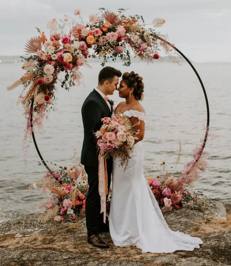 Wedding Arch Round, Circle Wedding Arch, Boho Wedding Arch, Beach Wedding Arch, Circle Arch, Wedding Arbor, Wedding Hoop, Wedding Ceremony Arch, Arch Wedding