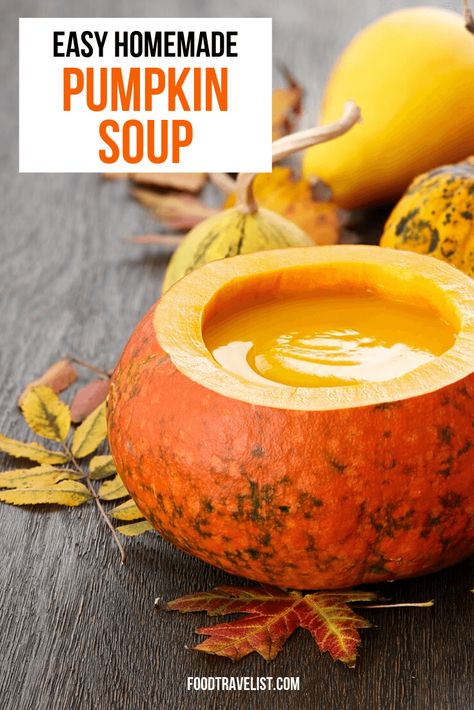 Easy Pumpkin Soup Recipe, Easy Pumpkin Soup, Pumpkin Facts, Pumpkin Soup Recipe Easy, Pumpkin Soup Easy, Roast Pumpkin Soup, Black Bean Soup Recipe, Pumpkin Soup Recipe, Healthy Sweet Snacks