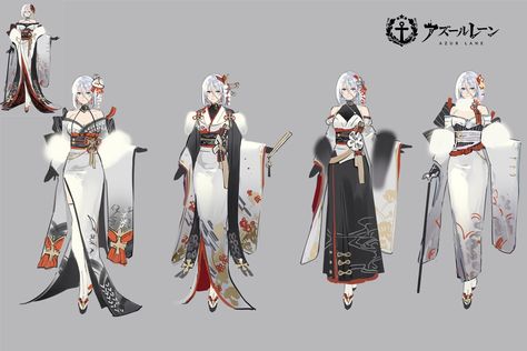 Anime Kimono, Kimono Design, Clothing Design Sketches, Splash Art, Anime Inspired Outfits, Anime Dress, Japanese Outfits, Female Character Design, Character Design References