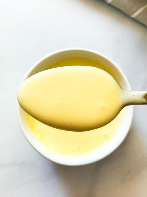 Disclosure: This post may contain affiliate links.This easy, no-fail Hollandaise Sauce is rich, velvety, and full of buttery, lemon flavor. With just three ingredients and five minutes, you will have delicious hollandaise.Find this recipe and more on my blog HERE:  https://sugarylogic.com/how-to-make-hollandaise-sauce-in-a-blender/ Making hollandaise sauce from scratch may sound intimidating, but this recipe is foolproof thanks to the trusty  blender. Because of the need for only the… Aioli Recipe Easy, Easy Aioli, Blender Hollandaise Sauce, Blender Hollandaise, Pan Fried Fish, Spicy Aioli, Creamy Salad Dressing, Chipotle Aioli, Aioli Recipe