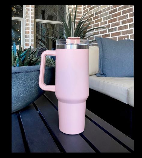 Excited to share this item from my #etsy shop: 40oz Blush Pink Matte Tumbler with handle and straw, 40oz travel tumbler, 40oz water Tumbler, large travel mug, 40oz light pink tumbler 40oz Tumbler With Handle, White Tumbler, Matte Tumbler, Pink Tumbler, Short Glass, Daily Water Intake, Water Tumbler, Drinks Tumbler, Water Into Wine