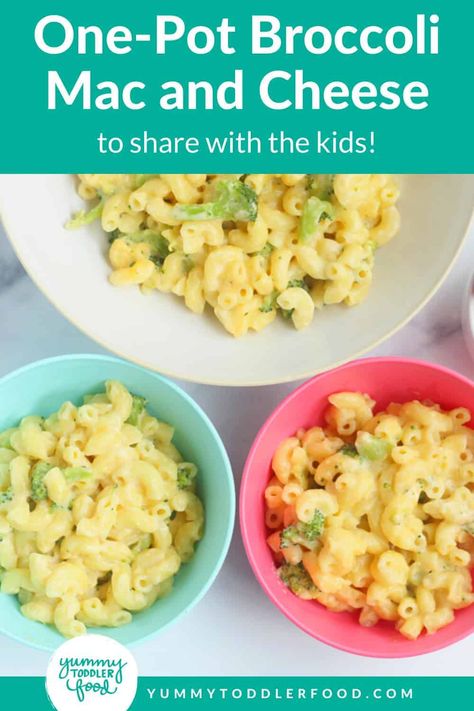 Broccoli Mac And Cheese, Easy Broccoli, Toddler Recipes, Kids Meal, Mac And Cheese Recipe, Baby Eating, Vegetarian Dinner, Family Dinners, Toddler Meals