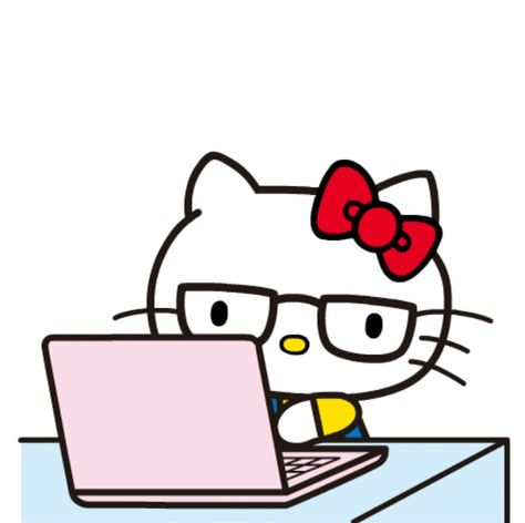 ©Sanrio.  Source: via google image. Hello Kitty Studying, Studying Gif, Hello Kitty Imagenes, Hello Kitty Images, Kitty Drawing, Hello Kitty Drawing, Hello Kitty Art, Emoji Stickers, Hello Kitty Iphone Wallpaper