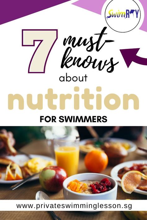 You know that swimming is one of the best sport to lose weight, but do you know what nutrients your body require when you swim? Click and read on the full article to understand what nutrition your body require when you swim! #swimming #swimmingsg #swimmingtips #foodforswimming #foodtips #health #privateswimminglesson Post Swimming Food, Swimmers Diet, Swimming Body, Liquid Meals, Swimming Benefits, Best Sport, Light Snacks, Food Charts, Swimming Workout