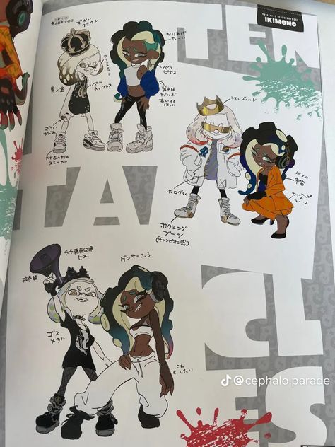 Marina Splatoon, Dino Dino, Splatoon Squid, Pearl And Marina, Splatoon 3, Nintendo Art, Game Character Design, I Understand, Splatoon