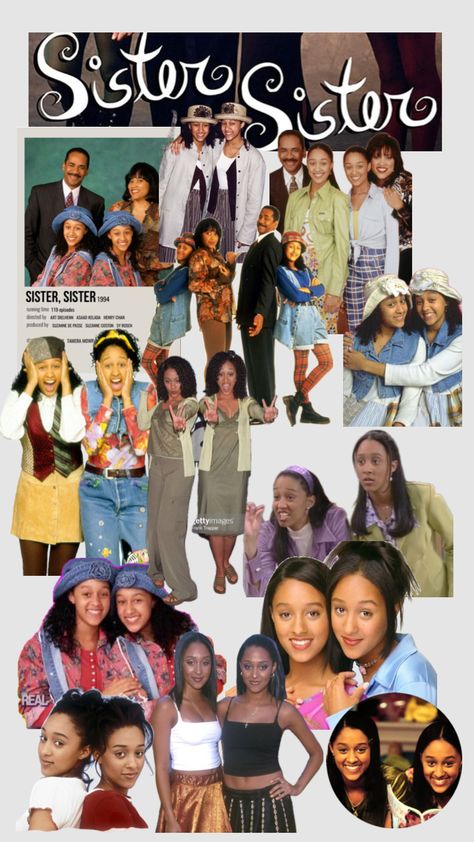 #sister sister #tia #tameramowry #twins Sister Sister Tv Show, Sister Sister Outfits 90s, Sister Sister Outfits, Sisters Tv Show, Black Sitcoms, Twin Day, Tamera Mowry, Character Sheets, Sister Sister