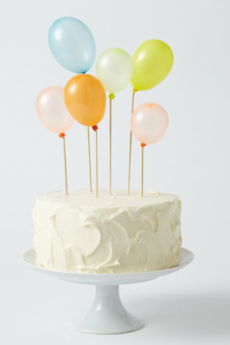 50 Easy Birthday Cake Ideas | Six Sisters' Stuff Balloons, Birthday Cake, Cake, Birthday, White