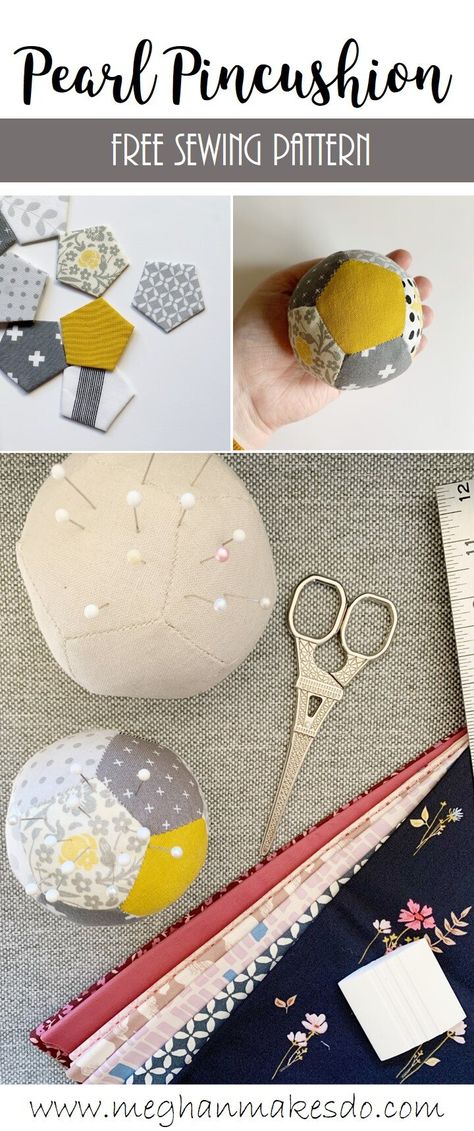 Pin Cushions Patterns Free, Diy Pin Cushion, Pin Cushions Patterns, Sewing Space, Needle Book, Sewing Box, English Paper Piecing, Paper Template, Free Sewing