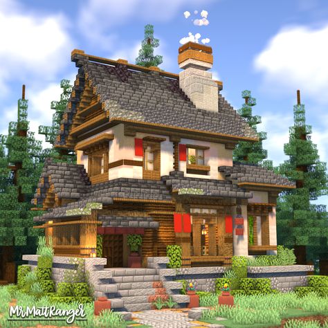 A Minecraft Japanese House with a full Interior!
You can download this build on my Patreon, just follow the link! Two Story House Minecraft, Japanese Base Minecraft, Japanese Town Minecraft, Japan House Minecraft, Minecraft Japanese Village, Japan Minecraft, Japanese Minecraft Builds, African Houses, Small Japanese House