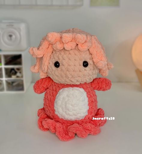 Bring the magic of Studio Ghibli to life with our adorable Ponyo Plush ! 🌊 A cuddly companion straight from the enchanting world of Hayao Miyazaki. ✨ Freehanded by ~ me 🙌🏻 . . . #studioghibli #crochet #amigurumi #handmade Crochet Ponyo Ghibli, Ponyo Crochet Free Pattern, Miyazaki Crochet, Studio Ghibli Plushies, Studio Ghibli Crochet Pattern Free, Ponyo Crochet, Ghibli Amigurumi, Studio Ghibli Crochet, Ghibli Crochet