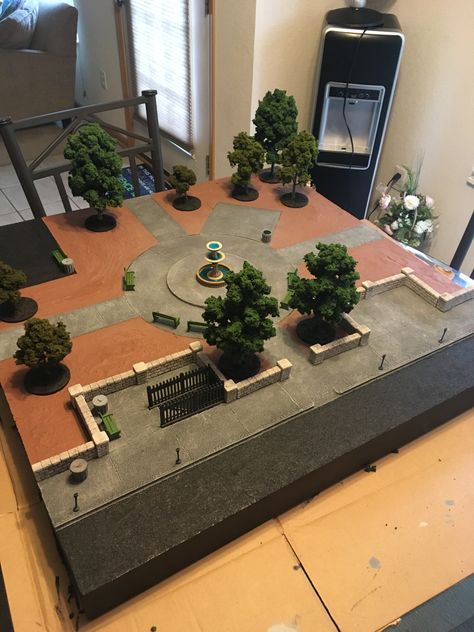 Marvel Crisis Protocol Terrain, Marvel Crisis Protocol, Miniature City, House Moodboard, Figure Diorama, Crisis Protocol, Miniature Terrain, Tabletop Miniatures, Fantasy Flight Games