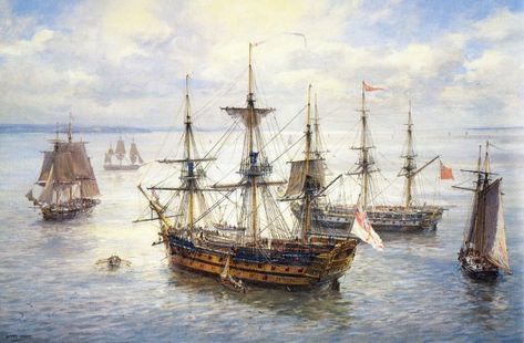 Geoff Hunt - Scrimshaw Gallery Hms Warrior, Portsmouth Harbour, Marine Artist, Navi A Vela, Old Sailing Ships, Maritime Art, Marine Art, Sailing Vessel, Ship Paintings