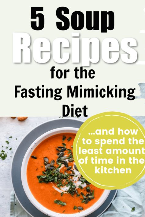 5 Prolon-Inspired Soup Recipes for a Modified Fast - Fasting With Intention Fasting Soup Recipes, Fasting Soup, Psmf Recipes, Fast Mimicking Diet, Fmd Diet, Longevity Recipes, Fmd Recipes, Diet Soup, Cleaner Eating