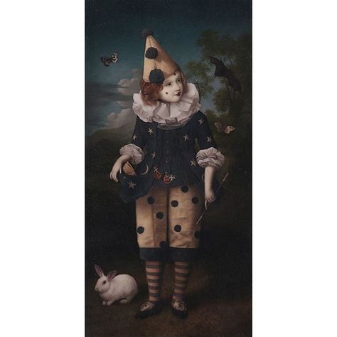 Stephen Mackey, Sofia Bonati, Clown Paintings, Vintage Clown, Princess And The Pea, Fairytale Art, Art Appreciation, The Exhibition, Vintage Beauty