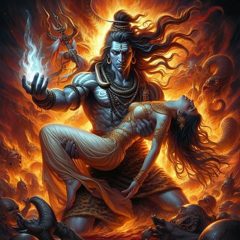 Mahadev Wallpaper, Angry Lord Shiva, Egyptian Goddess Art, Rudra Shiva, Spiritual Paintings, Ancient Indian Architecture, Pictures Of Shiva, Shiva Parvati Images, Shiva Pics