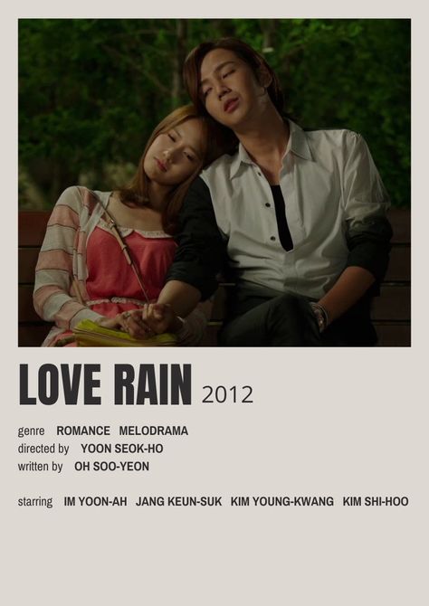 PM for poster requests :) Love Rain Kdrama, Kdrama Polaroid Poster, Love Rain Drama, Poster Kdrama, Im Yoon-ah, Kim Young Kwang, Polaroid Poster, Love Rain, Jang Keun Suk