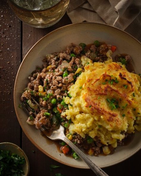 Veal Shepherd’s Pie | Ontario Veal Appeal Ground Veal Recipes, Ground Veal, Veal Recipes, Shepherds Pie Recipe, Vegetable Prep, Ground Meat Recipes, Mince Recipes, Shepherds Pie, Glass Baking Dish