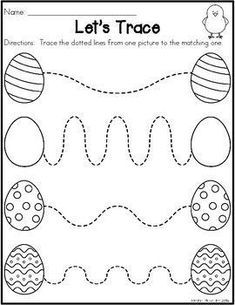 Preschool Morning Work, April Preschool, Diy – Velikonoce, Easter Lessons, Easter Worksheets, Easter Crafts Preschool, Easter Crafts For Toddlers, Easter Week, Preschool Tracing