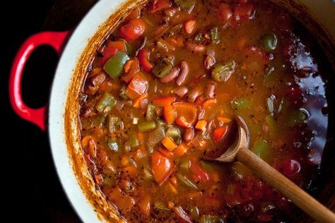 Red Bean Stew Recipe - NYT Cooking Hungarian Gulyas, Waterzooi Recipe, Vegetable Goulash, Cooking Cheap, Skillet Chili, Vegetarian Skillet, Soak Beans, Beans Stew, Hungarian Goulash