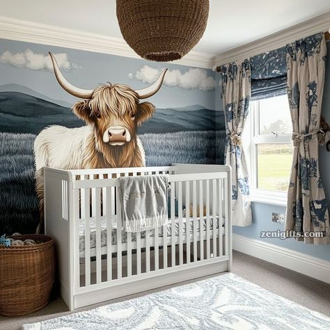 Cow Nursery Boy, Highland Cow Nursery, I Love Cows, Cow Nursery, Nursery Boy, Boy Nursery, Highland Cow, Future Baby, Dream Room