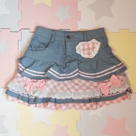 Cutecore Skirt, Cute Core Clothes, Cutecore Shirt, Kawaiicore Clothes, Cutecore Fashion, Cutecore Outfit, Cutecore Clothes, Kawaii Skirt, Kawaii Outfit Ideas