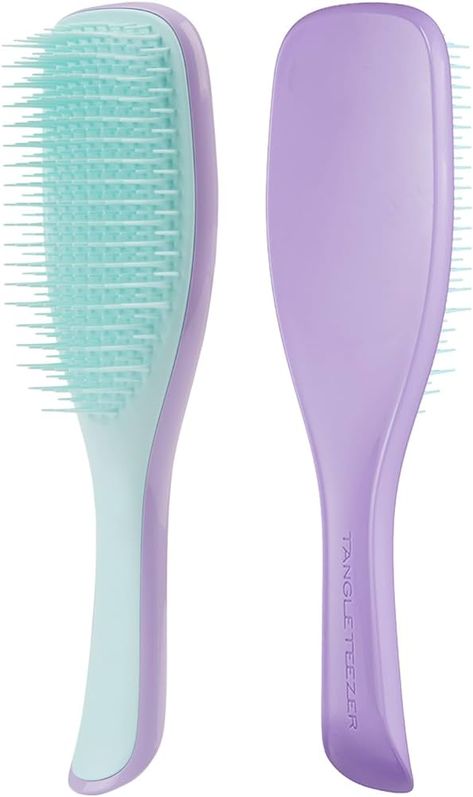 Amazon.com : Tangle Teezer The Fine and Fragile Ultimate Detangling Brush, Dry and Wet Hair Brush Detangler for Color-Treated, Fine and Fragile Hair, Hypnotic Heather : Beauty & Personal Care Barbie Tangle Teezer, Tangle Teezer Brush, Hairbrush Tangle Teezer, Blue Tangle Teezer, Tangle Teezer Compact, Tangle Teezer, Detangling Brush, Wet Hair, Hair Brush