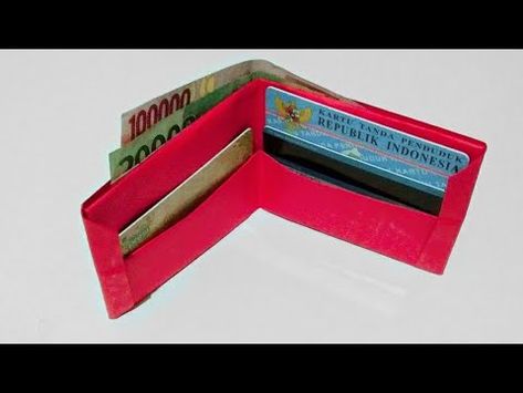 Cara Buat Dompet Dari Kertas Origami - YouTube Paper Craft, Origami, Arts And Crafts, Paper Crafts, Make It Yourself, Wallet, Sewing, Quick Saves, Art