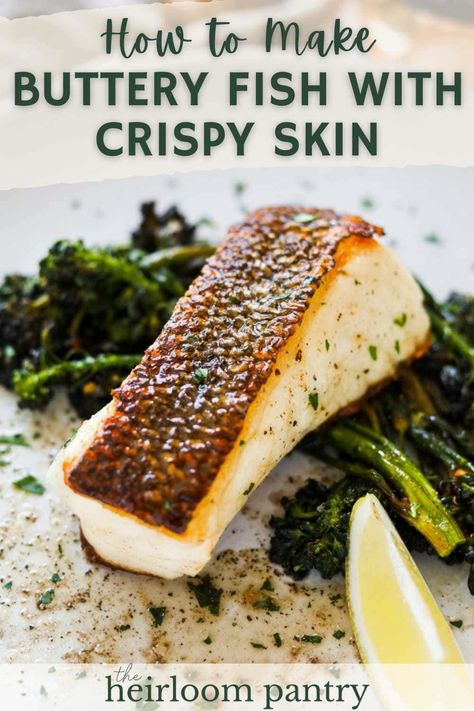 Learn how to cook Buttery Fish with Crispy Skin in less than 15 minutes. This pan-searing method results in restaurant-quality succulent fish with browned, perfectly crisp skin. Use your favorite type of fish fillet and serve with sides or on top of salads and bowls. Pan Fried Fish Recipes, Citrus Fish, Seared Fish, Pan Fried Fish, Moroccan Dishes, Fried Fish Recipes, How To Cook Fish, White Fish, Fish Fillet