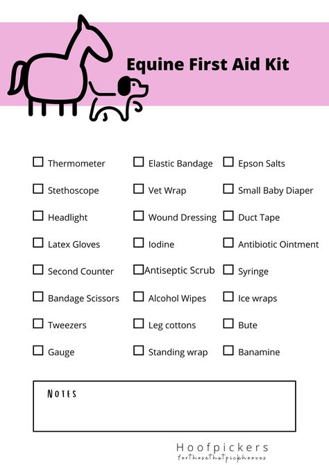 Horse First Aid Kit Checklist, Horse Business Ideas, Equine Feed Room, Small Tack Room Organization, Horse Barn Organization, Horse Organization, Equine First Aid, Horse Habitat, First Aid Kit Checklist