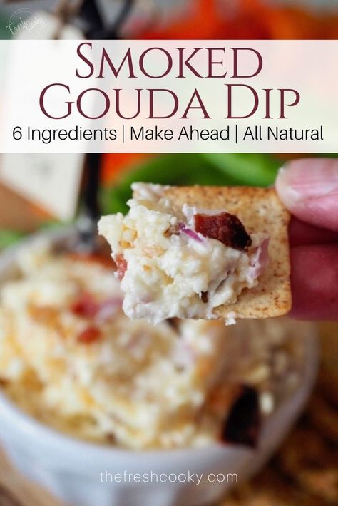 Gouda Cheese Dip, Gouda Dip, Appetizers Superbowl, Game Day Dip, Smoked Gouda Cheese, Smoked Gouda, Gouda Cheese, Keto Friendly Desserts, Red Onions