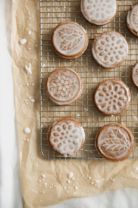 Soft Glazed Gingerbread Cookies—Recipe Review — The Fond Life Christmas Munch, Glaze For Cookies, European Cookies, Glazed Gingerbread, Gingerbread Cookies Recipe, Christmas Bakes, Soft Gingerbread, Cookie Glaze, Best Cookies Ever