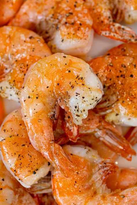 Shrimp In Shell, Grilled Shrimp Seasoning, Peel And Eat Shrimp, Oven Roasted Shrimp, Frozen Shrimp Recipes, Roasted Shrimp Recipes, Fast Appetizers, Buttered Shrimp Recipe, Will Cook For Smiles