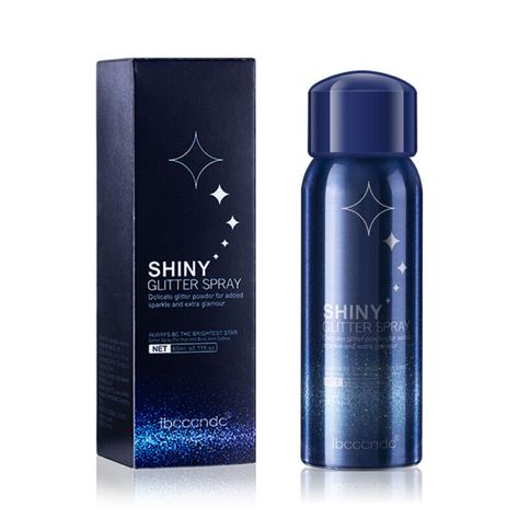 Description: Product Name:Shiny Glitter Spray Type: Glitter Applicable People:Universal Suitable skin type: All type of skin Shelf life: 3 years Net content: 60ml Gross weight: 76g Product Size:4.3*4.3*13cm Features:  Can be used on hair, body, clothing. How to use: 1. Shake well before use. 2. Press the nozzle, and spray evenly on hair, body or clothes at a distance of 20-30cm. 3. Wait for 60 seconds, then you'll have a long-lasting-shiny glow. Storage:  Store in a dry and ventilated place belo Body Glitter Spray, Glitter Hair Spray, Party Make-up, Body Shimmer, Skin Care Lotions, Glitter Spray, Makeup Spray, Nightclub Party, Stage Makeup