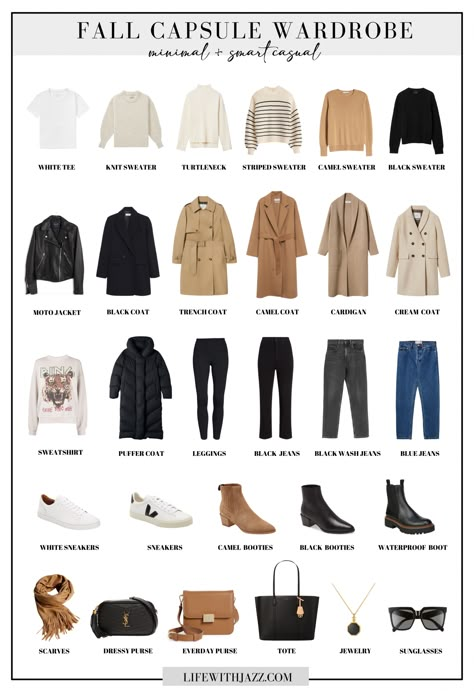 Jazz Style Fashion, Autumn Capsule Wardrobe 2023, Fall 2022 Capsule Wardrobe, 2022 Capsule Wardrobe, Life With Jazz, Autumn Capsule Wardrobe, Fall Winter Capsule Wardrobe, Capsule Wardrobe Women, Classic Capsule Wardrobe