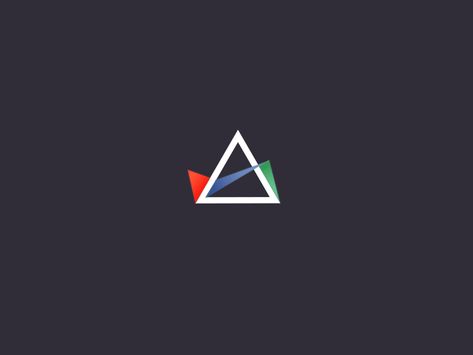 Unused Triangle Logo - InteractiveLabs by Hoang Nguyen Triangle Logo Animation, Triangle Animation, Logo Design Presentation, Graphic Design Portfolio Examples, Logo Triangle, Design Triangle, Clean Logo, Arte Gif, Logo Design Video