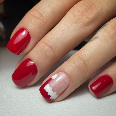 Unghie natalizie 🎄💅🏻 le idee più belle per le feste 2021 Semi Permanente, Christmas Gel Nails, Xmas Nails, Christmas Nails, Makeup Nails, Nail Colors, Gel Nails, Manicure, Nail Art