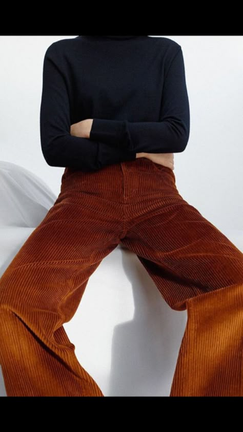 Outfits Trousers, Minimal Stil, Fashion 70s, 70s Outfits, Brown Pants, Mode Inspo, Pantalon Large, Winter Mode, Look At You