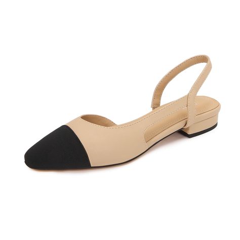 PRICES MAY VARY. Women's Slingback Flats: Elevate your style with PERLSAC's cap toe, two tone flats perfect for work or casual, dress. Comfortable Lift: Enjoy day long comfort with a 0.79 inch heel ,a balance of style and support. Quality Craftsmanship: Durable and elegant, featuring intricate stitching and a secure slingback design. Easy to Wear: Slip into style effortlessly with the elasticized ankle strap. Versatile Work Shoes: From casual to dressy, these slingback flats are a versatile addi