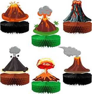 Amazon.com : volcano sticker Volcano Party, Kids Party Centerpieces, Fire Party, Dinosaur Party Decorations, The Floor Is Lava, Hawaiian Theme, Tiki Party, Dinosaur Decor, Hawaiian Party