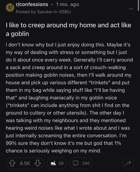 I like to creep around my home #Reddit #tumblr #confessions #stories Fun Ghoul, Funny Feeling, Weird Images, Tumblr Quotes, An Aesthetic, Wholesome Memes, Funny Posts, Just Do It, My Home